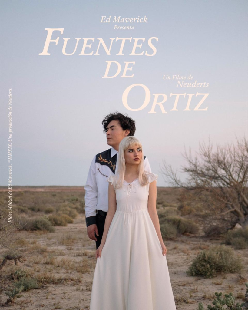 Cantautor Ed Maverick promocionando su canción Fuentes de Ortiz de género folk
